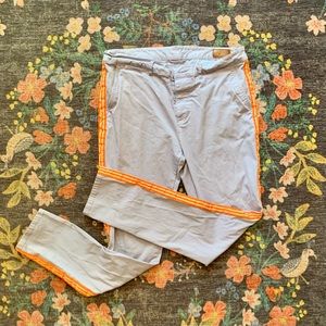 ASOS Light Blue Chinos with Orange Stripe